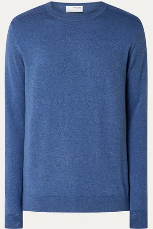 SELECTED Berg fijngebreide pullover met stretch