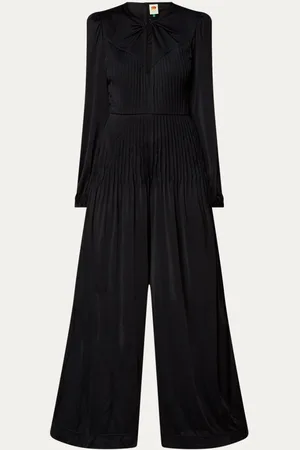 Farm Rio Wide fit jumpsuit met cut-out detail en plissé