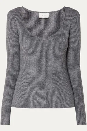 Neo Noir Sorene ribgebreide pullover