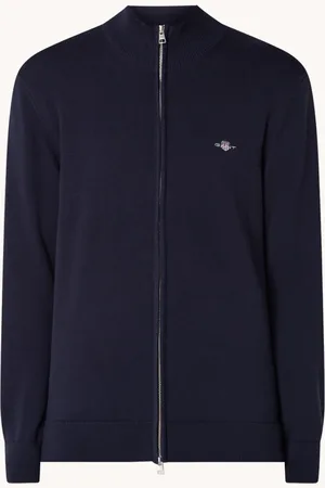 GANT Fijngebreid vest met logo
