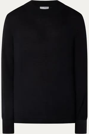 SELECTED Tray fijngebreide pullover van merino wol