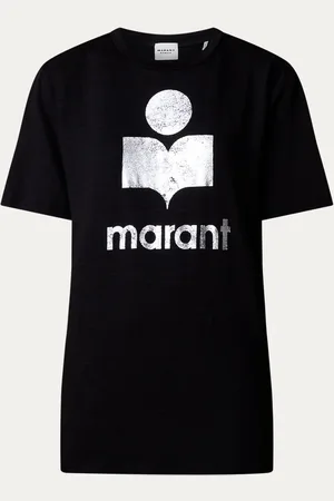 Isabel Marant Zewel T-shirt van linnen met logoprint