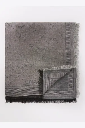 Zadig & Voltaire Glenn sjaal met logoprint 73 x 73 cm