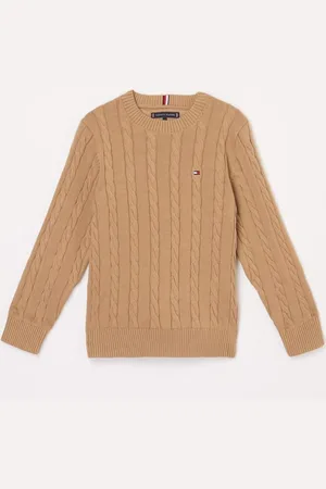 Tommy Hilfiger Kabelgebreide pullover met logoborduring