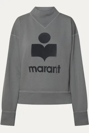 Isabel Marant Moby sweater met flock logoprint