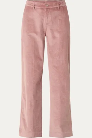 Bash Nali high waist wide fit broek van corduroy met steekzakken