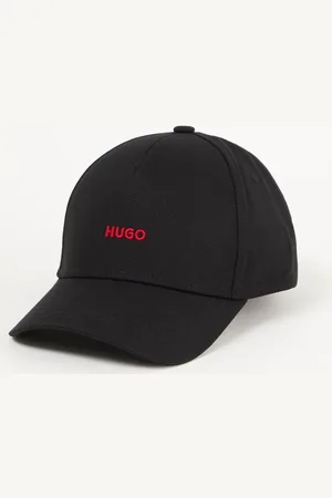 HUGO BOSS Cara pet van katoen met logoborduring