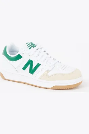 New Balance 480 sneaker van leer met suède details