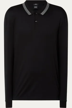 HUGO BOSS H-Pleins slim fit polo met stretch