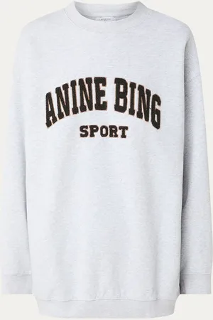 ANINE BING Tyler oversized sweater met logoborduring
