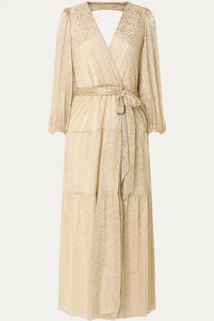 Bash Cala maxi jurk met rugdecolleté en strikceintuur