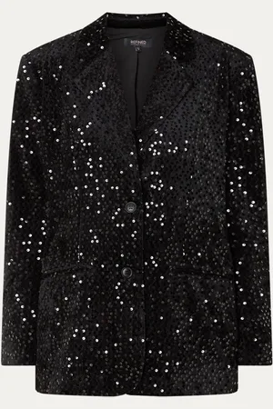 Refined Department Bodi blazer van fluweel met pailletten