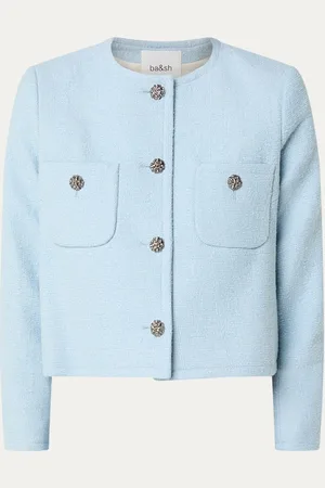 Bash Meredith cropped jack van tweed met opgestikte zakken
