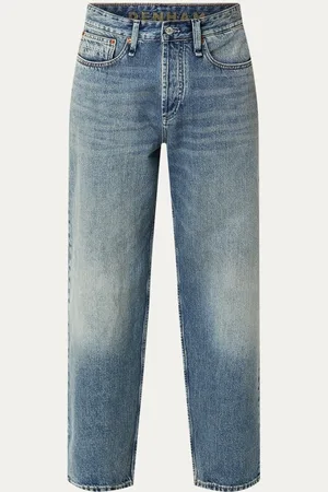 Denham Rag tapered fit jeans met medium wassing