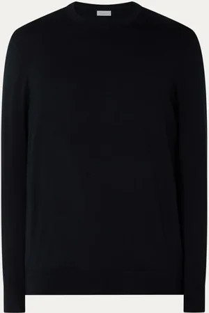 Profuomo Luxury fijngebreide pullover in lyocellblend