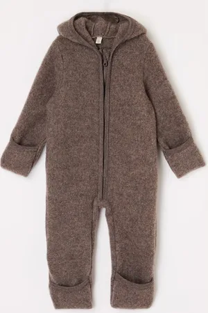 Huttelihut Babypak van wol met capuchon