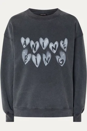 ANINE BING Hearts sweater met logoprint