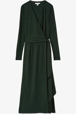 Reiss Madeline maxi wikkeljurk van jersey
