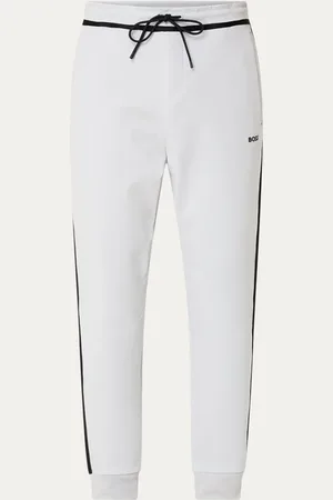 HUGO BOSS Hadiko Tape tapered fit joggingbroek met steekzakken