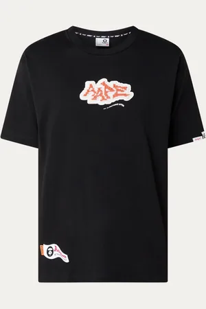 AAPE T-shirt met logo- en backprint
