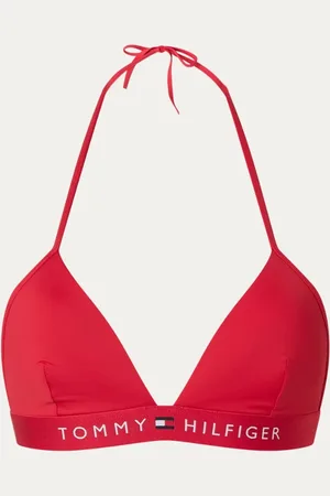 Tommy Hilfiger Voorgevormde triangel bikinitop met logoband
