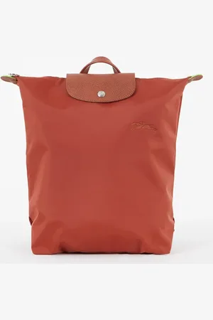 Longchamp Le Pliage rugzak M met leren details