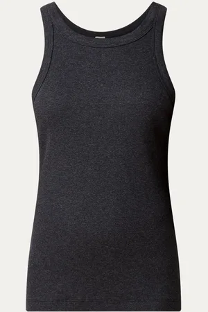 Totême Ribgebreide tanktop met ronde hals