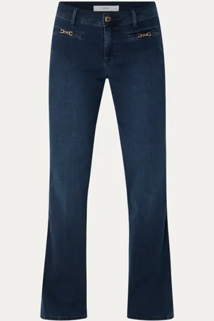 Brax Shakira mid waist bootcut jeans met logo