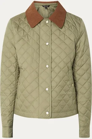 Ralph Lauren Gewatteerd jack met steekzakken en quilt patroon