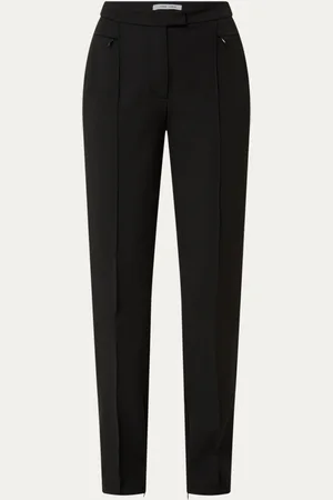 Samsøe Samsøe Saloti high waist straight fit pantalon met persplooi