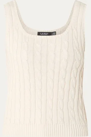 Ralph Lauren Kabelgebreide tanktop met stretch
