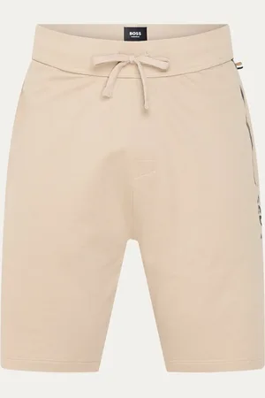 HUGO BOSS Authentic straight fit korte loungebroek met logoprint