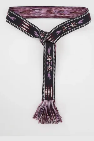 Isabel Marant Etka riem met ingebreid patroon