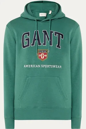 GANT Hoodie met kangoeroezak en logoborduring
