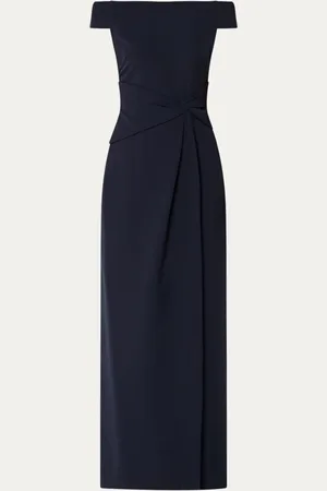 Ralph Lauren Off shoulder maxi jurk met plooidetail