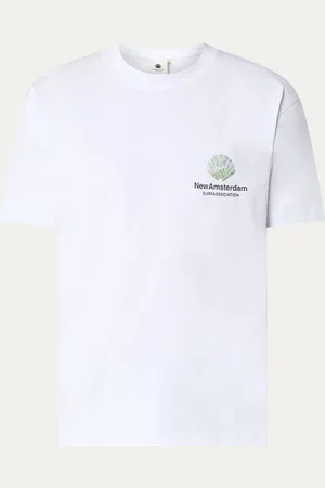 New Amsterdam Surf association Tall Grass T-shirt met logo- en backprint