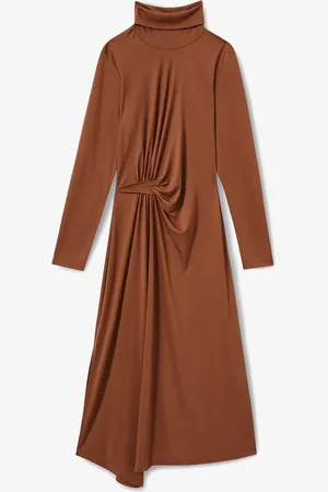 Reiss Casey midi jurk van jersey met plooidetail