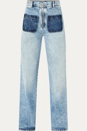 Sandro High waist straight leg jeans met lichte wassing
