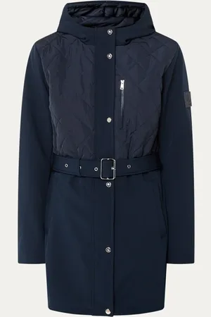 Ralph Lauren Gewatteerde parka met steekzakken en ceintuur