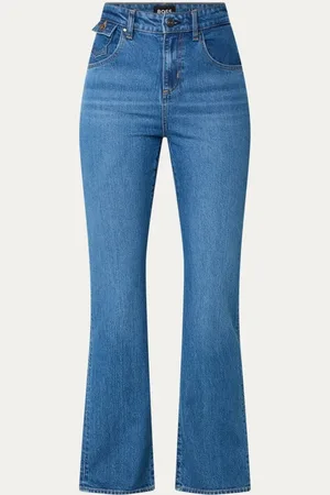 HUGO BOSS Lyris high waist flared jeans met medium wassing