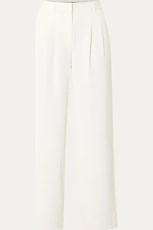 French Connection Harrie high waist wide fit pantalon met plooidetail
