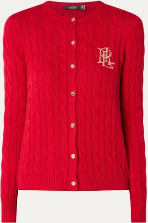 Ralph Lauren Kabelgebreid vest met logoborduring