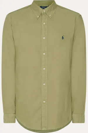 Ralph Lauren Custom fit overhemd met logoborduring