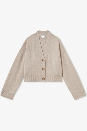 Reiss Rixy fijngebreid vest in kasjmierblend