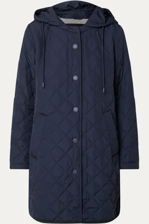 Max Mara Erio quilted jack met afneembare capuchon