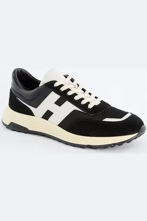 Hogan Hyperlight sneaker van suède met mesh details