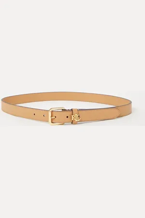 Ralph Lauren Riem van leer met logo