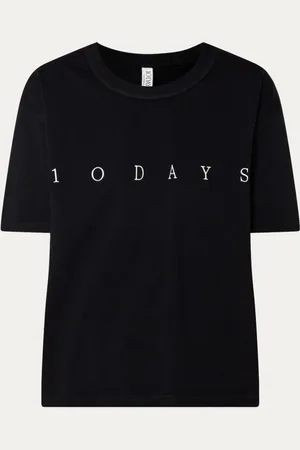 10 days T-shirt van biologisch katoen met logoprint