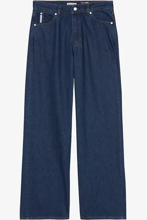 Marc O’ Polo High waist wide leg jeans met medium wassing
