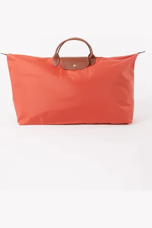 Longchamp Le Pliage Original reistas M met leren details